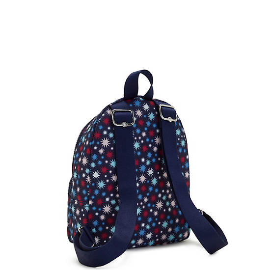 Kipling Paola Small Printed Rugzak Blauw | België 1614CT